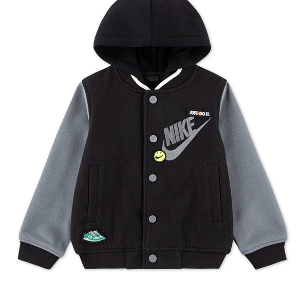 Nike Toddler Boys Hooded Varsity Jacket